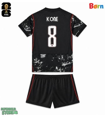 Canada Ismael Kone #8 Replika Babytøj Udebanesæt Børn VM 2026 Kortærmet (+ Korte bukser)